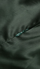 SATIN MIDI DRESS IN BLACKISH GREEN Dresses styleofcb 