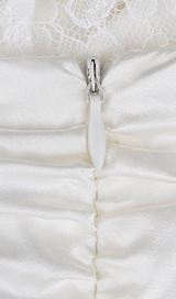 SATIN RUCHED MINI DRESS IN PINK styleofcb 