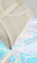 SEQUIN LONG SLEEVED CORSET MINI DRESS Dresses styleofcb 