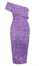 SEQUIN STRAPLESS MIDI DRESS IN PINK Dresses styleofcb XS PURPLE 