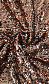 SEQUIN CLEOPATRA TWO PIECE SUIT IN METALLIC DRESS STYLE OF CB 