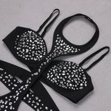 SEQUIN SLEEVELESS CUT OUT JUMPSUIT IN BLACK Bandage Dresses styleofcb 