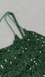 SEQUIN SLIT MIDI DRESS IN OLIVE DRESS STYLE OF CB 