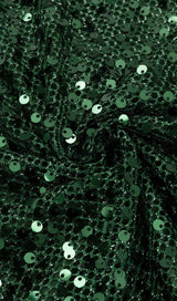 SEQUIN SLIT MIDI DRESS IN OLIVE DRESS STYLE OF CB 