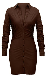 SKIRT MIDI DRESS IN PURPLE Dresses styleofcb XS BROWN 