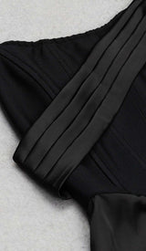 SLEEVELESS BANDAGE MIDI DRESS IN BLACK DRESS STYLE OF CB 