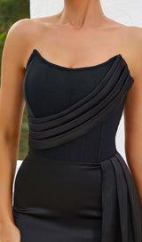 SLEEVELESS BANDAGE MIDI DRESS IN BLACK DRESS STYLE OF CB 