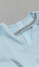 SLEEVELESS THIGH SLIT DRESS IN LIGHT BLUE DRESS STYLE OF CB 