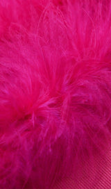 SPLIT FEATHER MAXI DRESS IN PINK Dresses styleofcb 