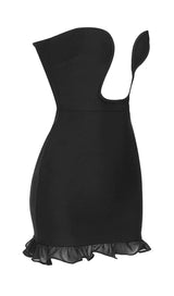 STRAPLESS BANDAGE MINI DRESS IN BLACK Dresses styleofcb 