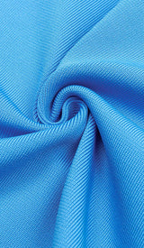 STRAPPY CORSET MIDI DRESS IN SPARKLING OCEAN DRESS STYLE OF CB 