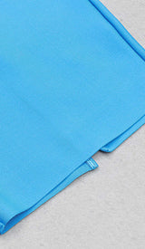 STRAPPY CORSET MIDI DRESS IN SPARKLING OCEAN DRESS STYLE OF CB 