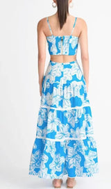 STRAPPY FLORAL FLOWY SUNDRESS IN BLUE DRESS STYLE OF CB 