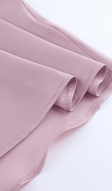 Satin irregular collar dress styleofcb 