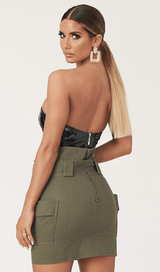 Sexy slim leather bodysuit styleofcb 