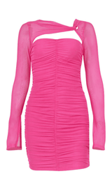 Sheer pleated dress styleofcb 