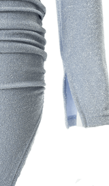 Shiny silk sling split dress styleofcb 