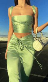 Shirred skirt suit styleofcb 