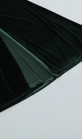 Shoulder pad fringed long gown styleofcb 