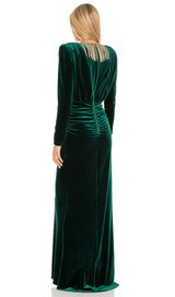 Shoulder pad fringed long gown styleofcb 