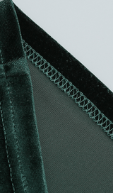 Shoulder pad fringed long gown styleofcb 