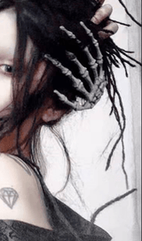 Skull hand bone hair clip styleofcb 