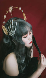 Skull hand bone hair clip styleofcb 