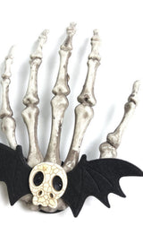 Skull hand bone hair clip styleofcb 