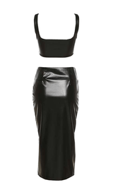 Sling PU vest suit styleofcb 