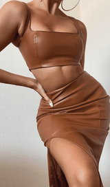 Sling PU vest suit styleofcb 