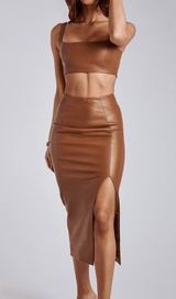 Sling PU vest suit styleofcb 