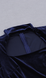 Square neck gold velvet dress styleofcb 