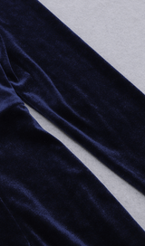 Square neck gold velvet dress styleofcb 