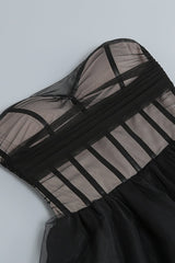 STRAPLESS CORSET TOP TULLE DRESS PAULA GOWN Dresses Oh CICI 