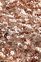 STRAPPY SEQUINS SLIT MIDI DRESS IN GOLD Sequins Dress styleofcb 