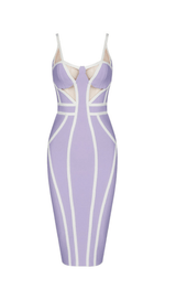 Striped knitted dress styleofcb PURPLE XS 