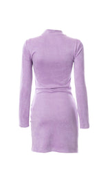 Suede pleated dress styleofcb 