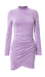 Suede pleated dress styleofcb 