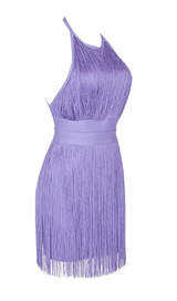 TASSEL MINI DRESSIN PURPLE Dresses styleofcb 