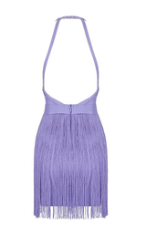 TASSEL MINI DRESSIN PURPLE Dresses styleofcb 