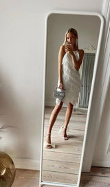 TASSELS MIDI DRESS IN WHITE Dresses styleofcb 