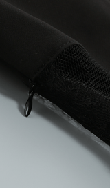 V-neck cutout suit collar dress styleofcb 