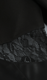 V-neck cutout suit collar dress styleofcb 