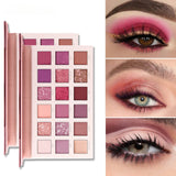 MATTE EASY COLOR PEARL 24 COLOR PINK EYESHADOW blingmyfriend 