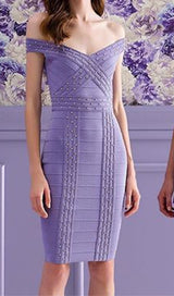 VIOLET BANDAGE MINI DREES Dresses styleofcb 