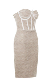 WHIRE LACE CROSET DRESS styleofcb 