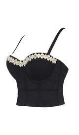 WHITE CRYSTAL CORSET Shirts & Tops styleofcb 