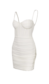 WHITE SLING BANDAGE DRESS