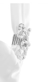 WHITE STAIN DIAMOND DRESS styleofcb 