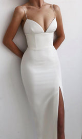 WHITE SWEETHEART NECKLINE BANDAGE DRESS Dresses styleofcb 